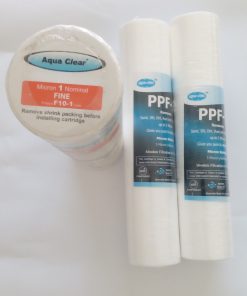 Pack of 1 AquaClear Fine F10-1 +  2 PPF-5 Filters Cartridges 10″ PPY+PP - Image 2