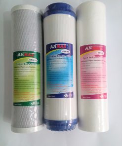 Anmax Water Filter Cartridge Set (Pp-10 + Cto-10 + Udf-10) 3 In 1 Bundle Made In Taiwan - Image 2