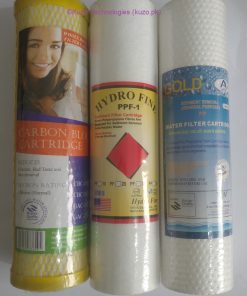 Pack of PPF-5 + PPF-1 + 1 Micron CTO Carbon Block Filters Cartridges 10″ CTO plus PP - Image 2