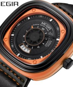 MEGIR MONTRE SPORT WATCH FOR MEN - Black Orange - Image 2