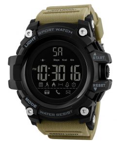 SKMEI 1385 SPORTS WATER RESISTANT SMART WATCH (Color Khaki)