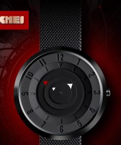 Skmei 9174 Fashion Men's Quartz Watch Luxury Stainless Steel Men Wristwatch Quartz Wristwatches 3Bar Waterproof Bracelet For Mens Relogio Masculino - Image 4