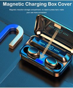 True Wireless Earbuds F9 Wireless Stereo Headphone - Touch Mini Earbuds Bass Headset With 1200mAh Charging Case - Image 3