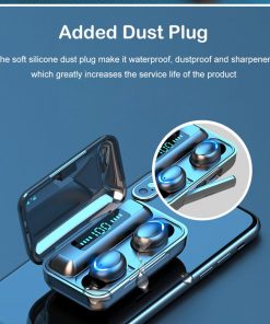 True Wireless Earbuds F9 Wireless Stereo Headphone - Touch Mini Earbuds Bass Headset With 1200mAh Charging Case - Image 2